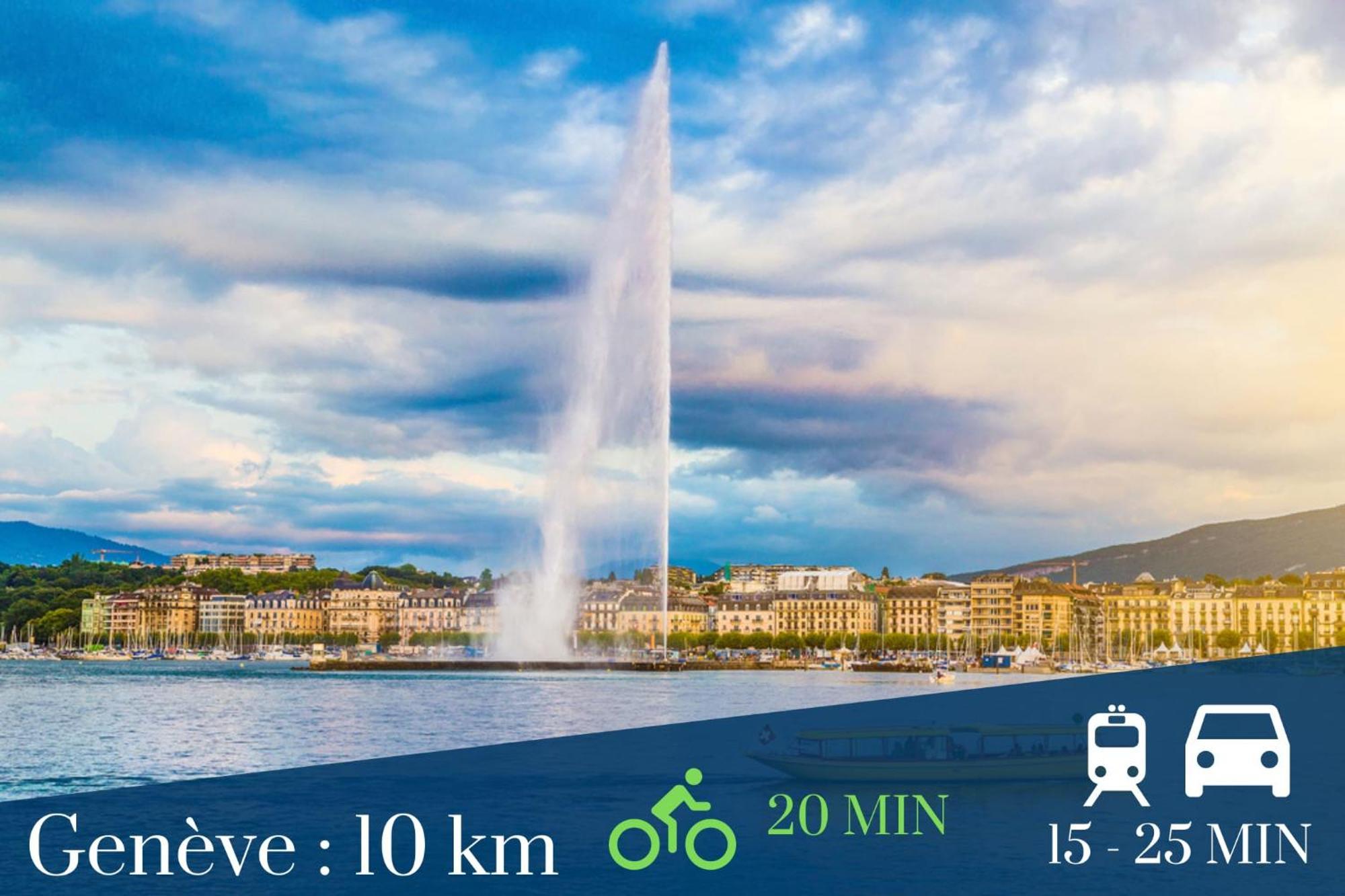 Homey Chloe - New - Parking Gratuit - Balcon Prive - Proche Geneve آنماس المظهر الخارجي الصورة
