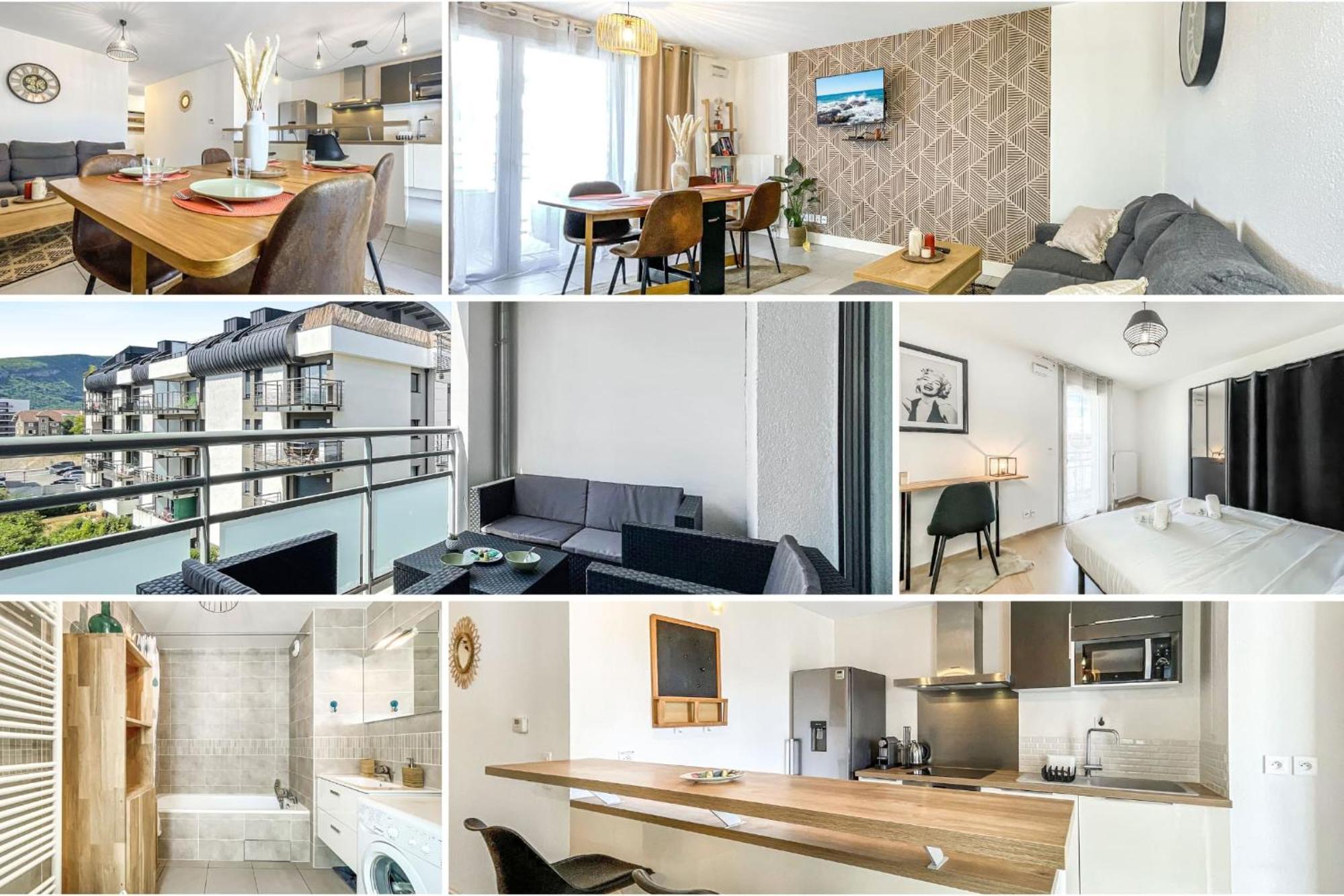 Homey Chloe - New - Parking Gratuit - Balcon Prive - Proche Geneve آنماس المظهر الخارجي الصورة